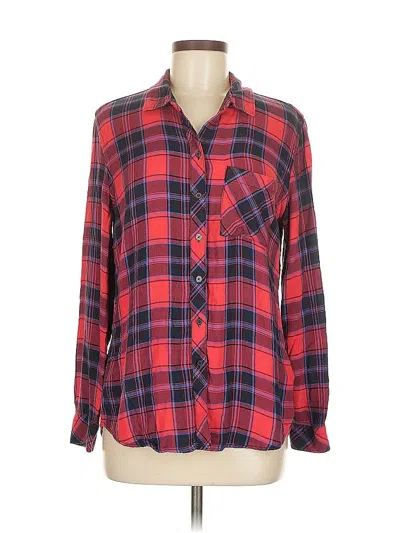 Pre-owned Gap Long Sleeve Button Down Shirt In Red