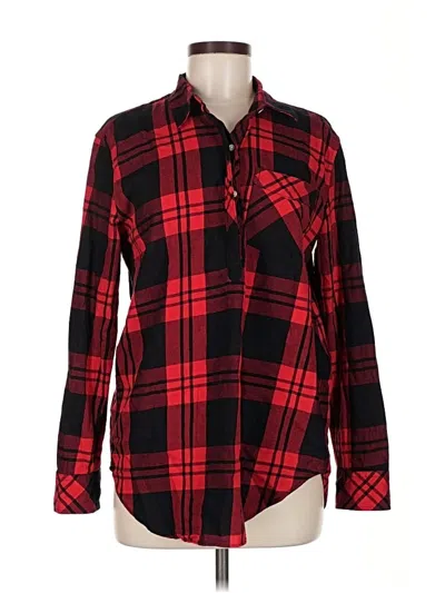 Pre-owned Gap Long Sleeve Button Down Shirt In Red