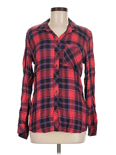 Pre-owned Gap Long Sleeve Button Down Shirt In Red