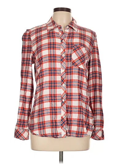 Pre-owned Gap Long Sleeve Button Down Shirt In Red
