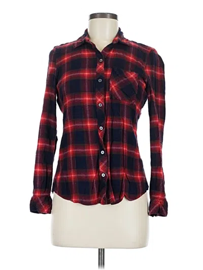 Pre-owned Gap Long Sleeve Button Down Shirt In Red
