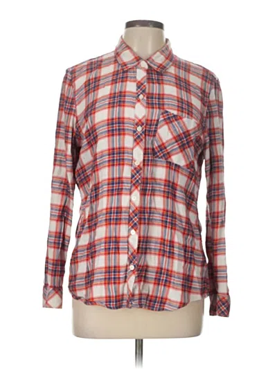Pre-owned Gap Long Sleeve Button Down Shirt In Red