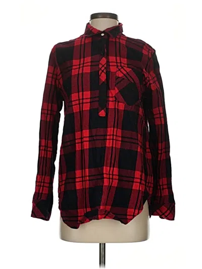 Pre-owned Gap Long Sleeve Button Down Shirt In Red