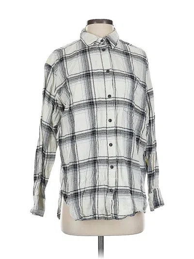 Pre-owned Gap Long Sleeve Button Down Shirt In Silver
