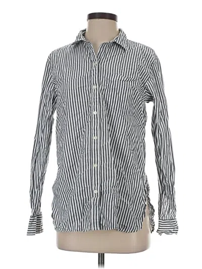 Pre-owned Gap Long Sleeve Button Down Shirt In Silver