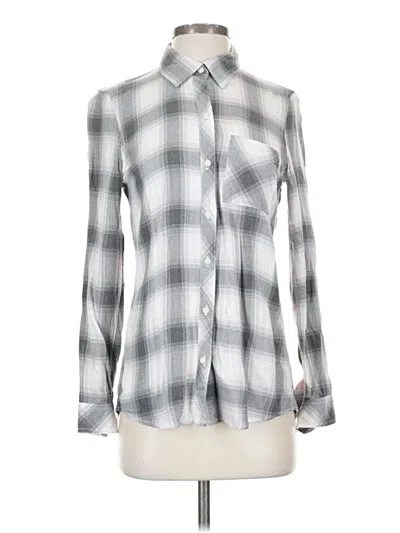 Pre-owned Gap Long Sleeve Button Down Shirt In Silver