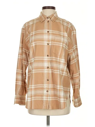 Pre-owned Gap Long Sleeve Button Down Shirt In Tan