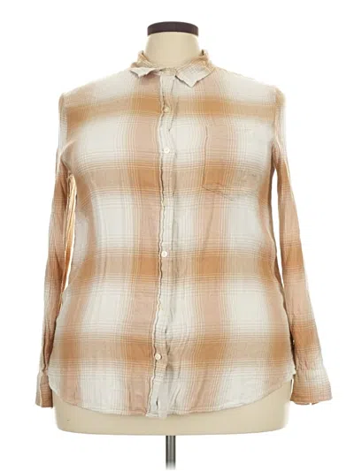 Pre-owned Gap Long Sleeve Button Down Shirt In Tan