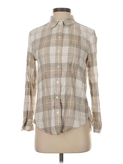 Pre-owned Gap Long Sleeve Button Down Shirt In Tan