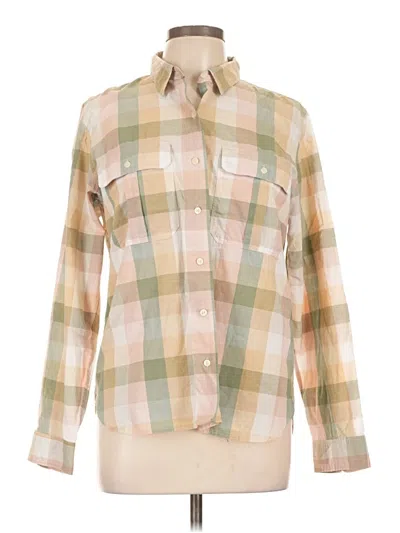 Pre-owned Gap Long Sleeve Button Down Shirt In Tan