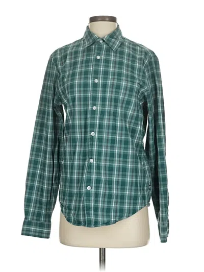 Pre-owned Gap Long Sleeve Button Down Shirt In Teal