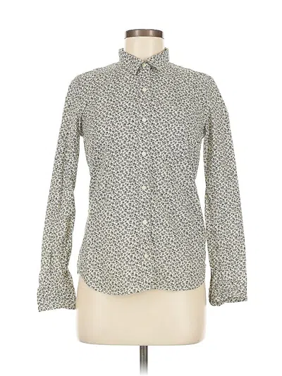Pre-owned Gap Long Sleeve Button Down Shirt In White