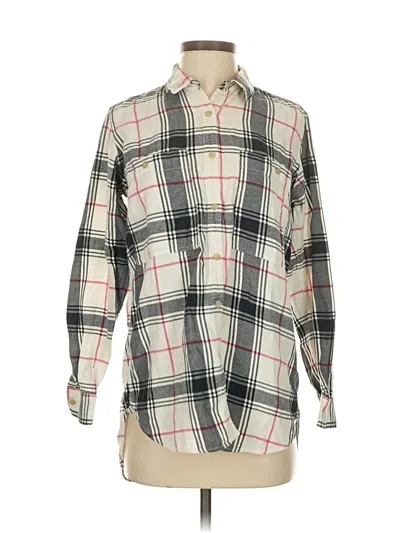 Pre-owned Gap Long Sleeve Button Down Shirt In White