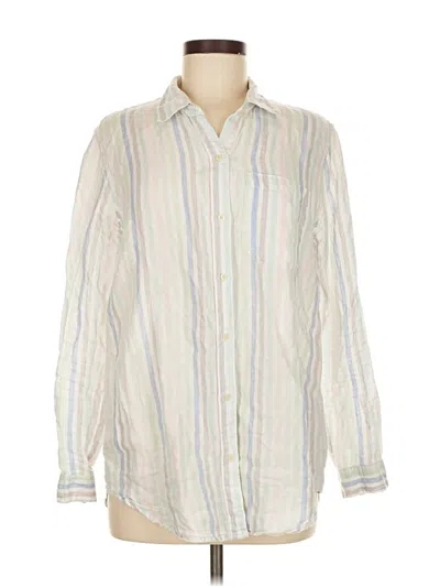 Pre-owned Gap Long Sleeve Button Down Shirt In White