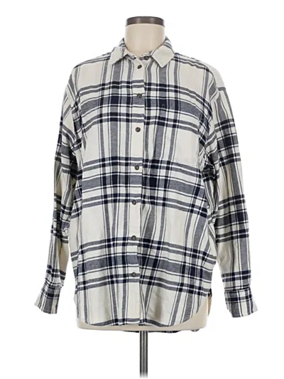 Pre-owned Gap Long Sleeve Button Down Shirt In White