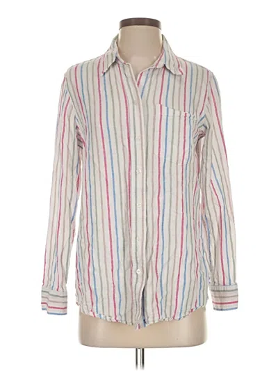 Pre-owned Gap Long Sleeve Button Down Shirt In White