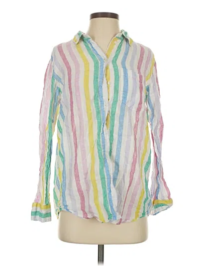 Pre-owned Gap Long Sleeve Button Down Shirt In White