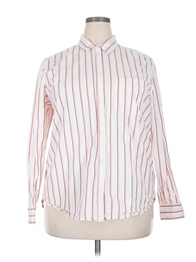 Pre-owned Gap Long Sleeve Button Down Shirt In White