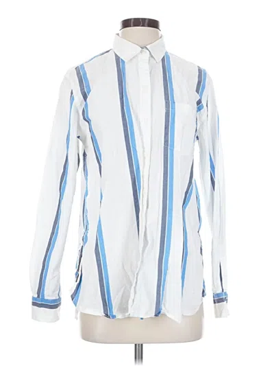 Pre-owned Gap Long Sleeve Button Down Shirt In White