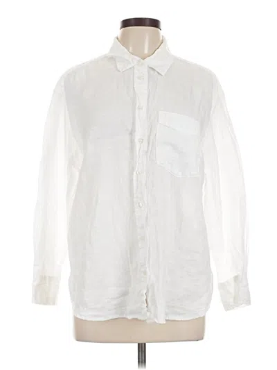 Pre-owned Gap Long Sleeve Button Down Shirt In White