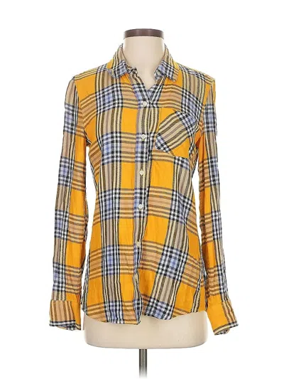 Pre-owned Gap Long Sleeve Button Down Shirt In Yellow