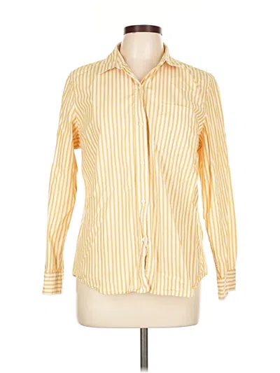 Pre-owned Gap Long Sleeve Button Down Shirt In Yellow