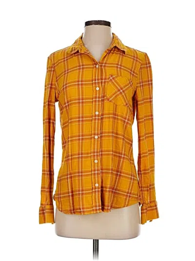 Pre-owned Gap Long Sleeve Button Down Shirt In Yellow