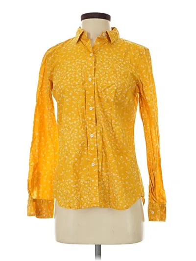 Pre-owned Gap Long Sleeve Button Down Shirt In Yellow
