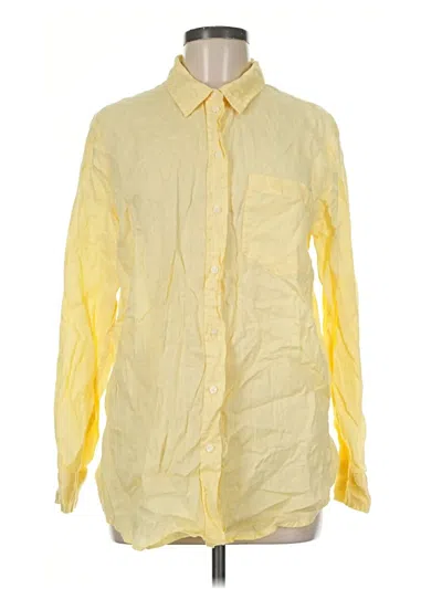 Pre-owned Gap Long Sleeve Button Down Shirt In Yellow