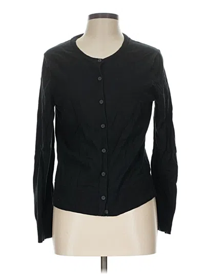 Pre-owned Gap Long Sleeve Henley Shirt In Black