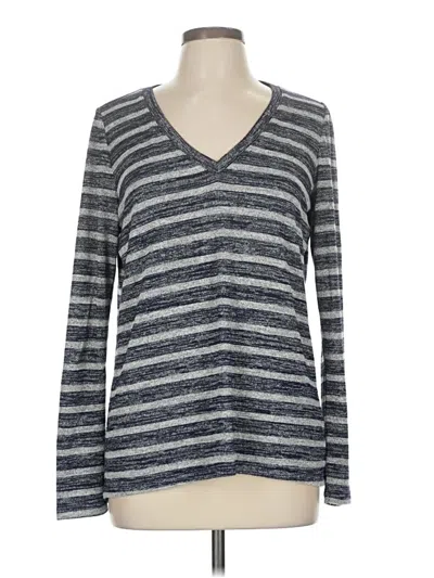 Pre-owned Gap Long Sleeve Henley Shirt In Blue