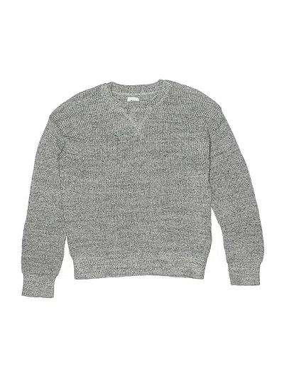 Pre-owned Gap Kids' Long Sleeve Henley Shirt In Gray