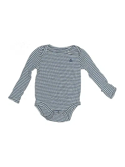 Pre-owned Gap Babies' Long Sleeve Onesie In Blue