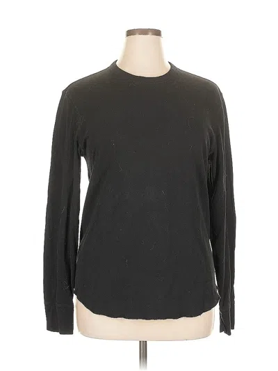 Pre-owned Gap Long Sleeve T-shirt In Black