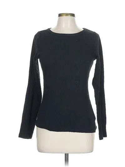 Pre-owned Gap Long Sleeve T-shirt In Black