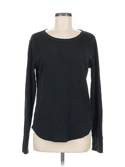Pre-owned Gap Long Sleeve T-shirt In Black