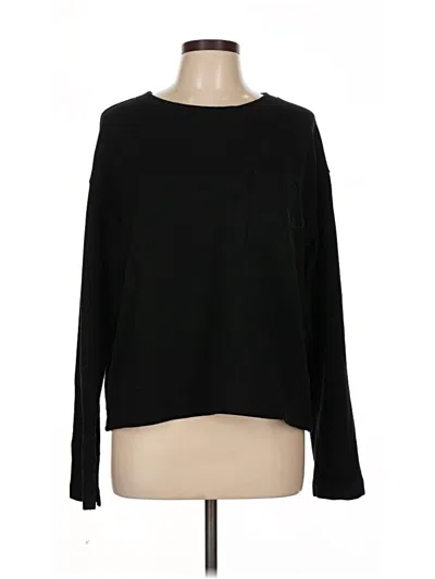 Pre-owned Gap Long Sleeve T-shirt In Black