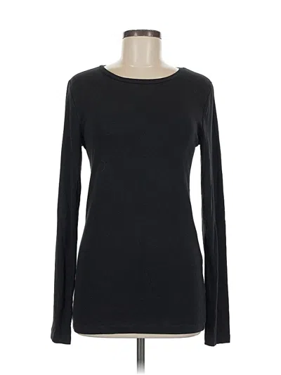Pre-owned Gap Long Sleeve T-shirt In Black