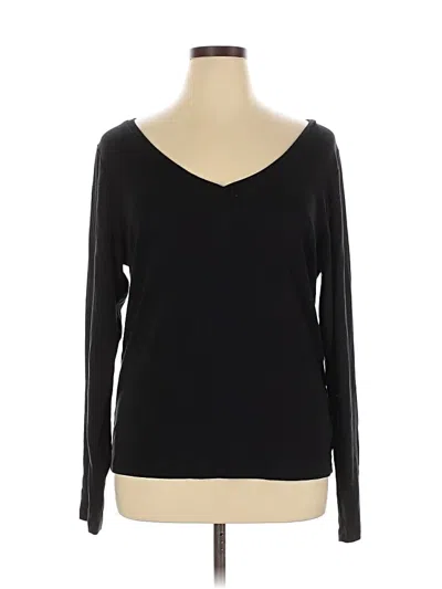 Pre-owned Gap Long Sleeve T-shirt In Black