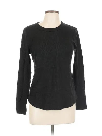 Pre-owned Gap Long Sleeve T-shirt In Black