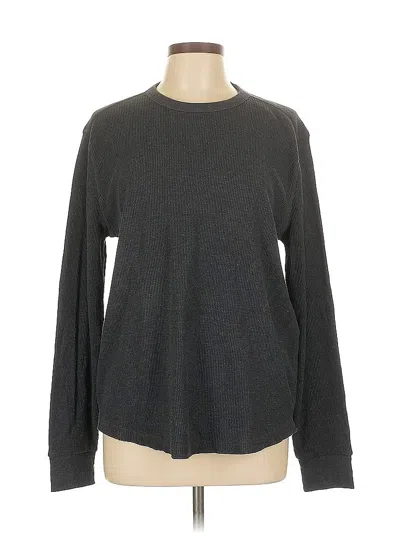 Pre-owned Gap Long Sleeve T-shirt In Gray