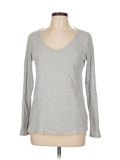 Pre-owned Gap Long Sleeve T-shirt In Gray