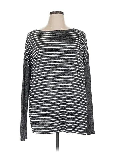 Pre-owned Gap Long Sleeve T-shirt In Gray