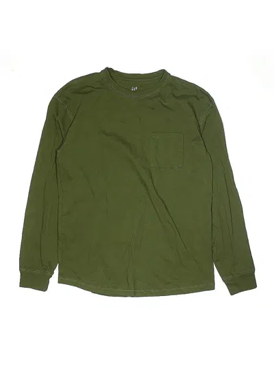 Pre-owned Gap Kids' Long Sleeve T-shirt In Green