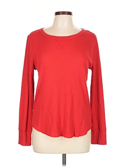 Pre-owned Gap Long Sleeve T-shirt In Red
