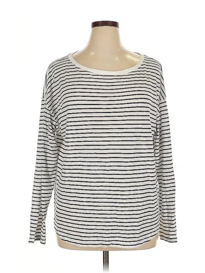 Pre-owned Gap Long Sleeve T-shirt In White