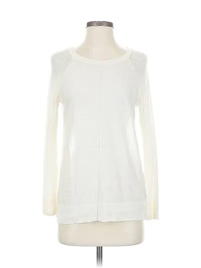 Pre-owned Gap Long Sleeve T-shirt In White