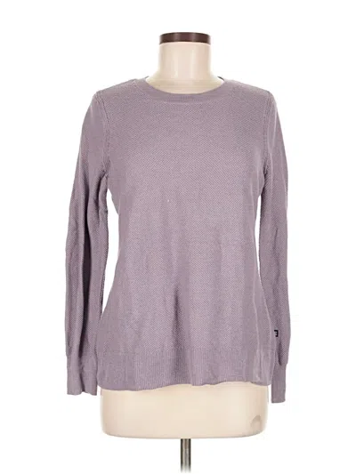 Pre-owned Gap Long Sleeve Top Gray Crew Neck Tops