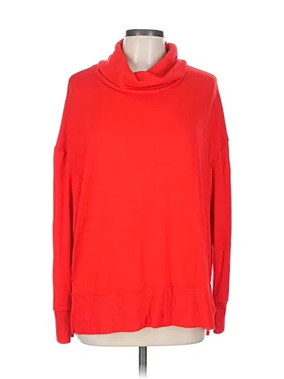 Pre-owned Gap Long Sleeve Top Red Cowl Neck Tops