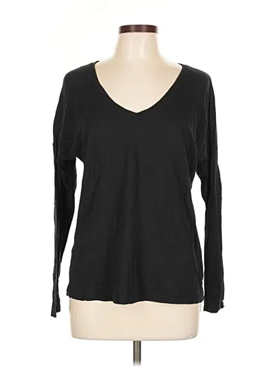Pre-owned Gap Long Sleeve T-shirt In Black